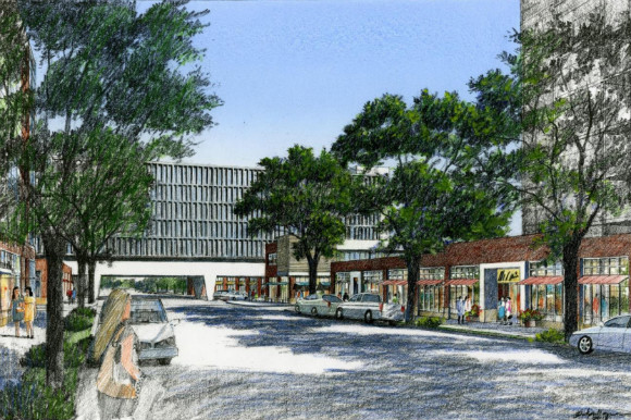 A rendering of the project to come after demolition is complete in mid-2016.