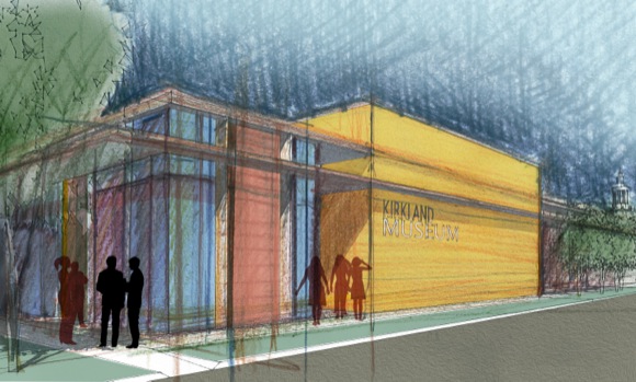 A rendering of the new Kirkland Museum.