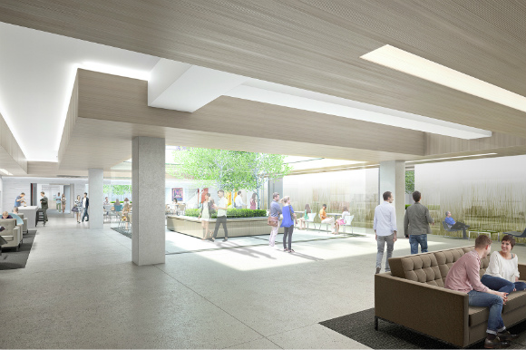 The project will transform 15,000 square feet of the concourse level.