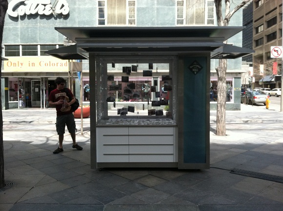 The kiosk on the 16th Street Mall is a temporary history lesson.
