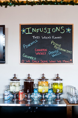 Infused vodka is a specialty at Mile High Spirits.