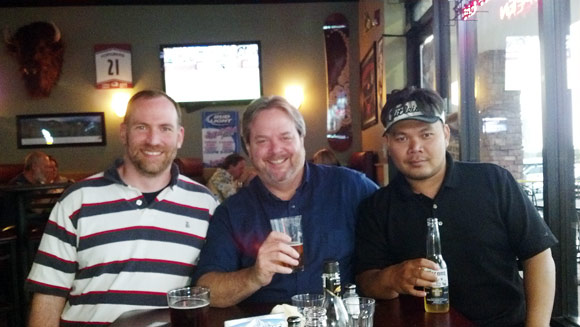 The founders of Cadmirror, from left to right, Paul McPherson, Eric Popoff and Dejay Noy.