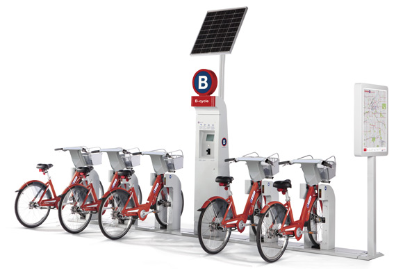 A B-cycle station.