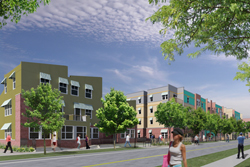 A rendering of the Mariposa redevelopment in La Alma/Lincoln Park. 