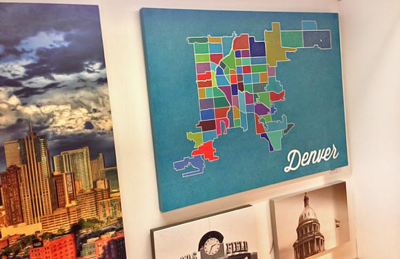 A map of Denver's neighborhoods.