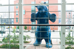 "I See What You Mean" aka Blue Bear is a piece of public art at the Colorado Convention Center. 