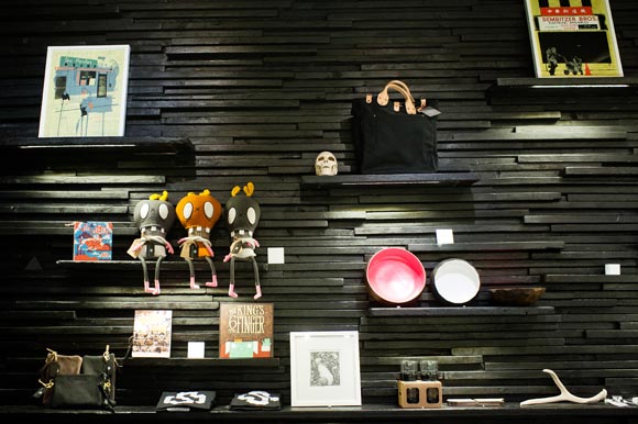 Fun, quirky items decorate the walls at Svper Ordinary