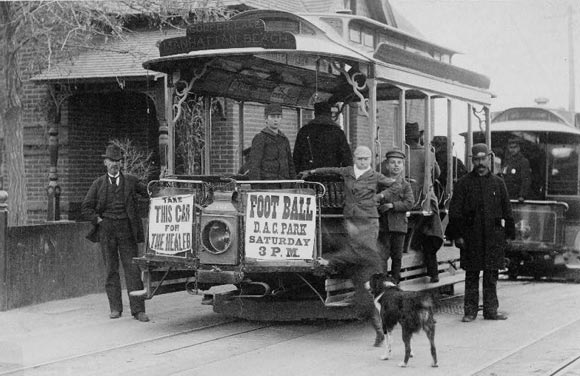A look at a streetcar in Denver in 1895.