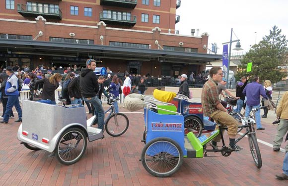 There are about 150 pedicabbers in Denver. 