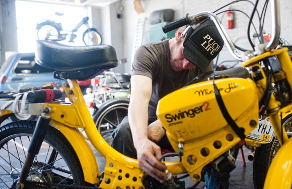 Tim Husmann began Moto Ocho about 3 years ago. 