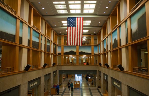 Inside the Denver Public Library's Central Branch.