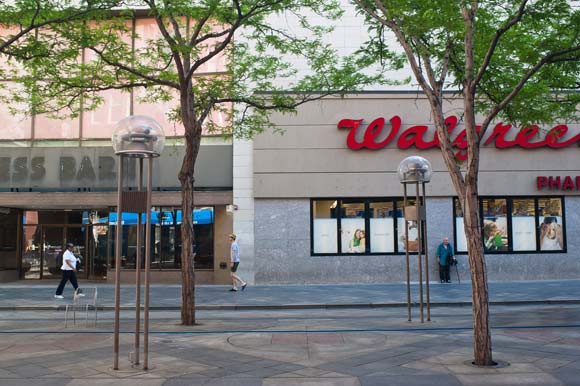 Walgreens at 16th and Stout streets is taking over the space next door, formerly Dress Barn.