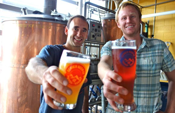 Patrick Crawford and Charlie Berger of Denver Beer Co.