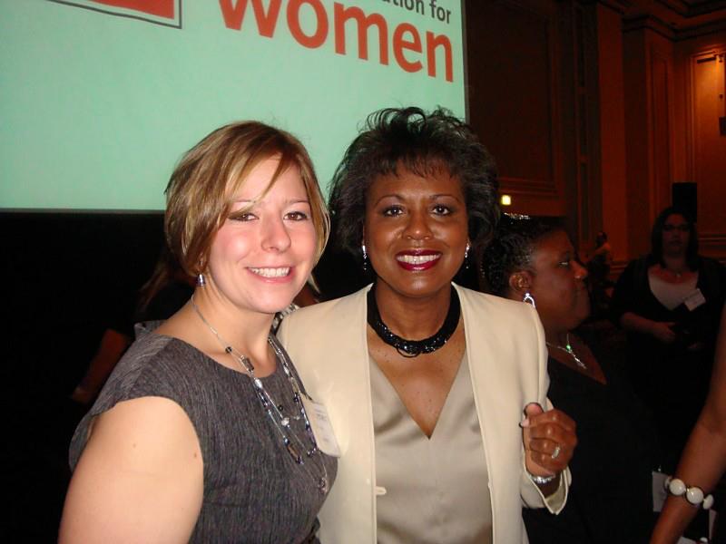 Tawnee McCluskey strikes a pose with the Honorable Anita Hill.