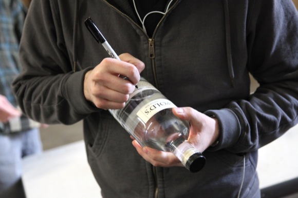 Every bottle of Leopold Bros. spirits is hand-numbered.
