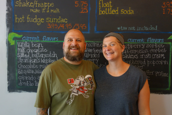 Sweet Action founders Chia Basinger and Sam Kopicko filled a neighborhood need for ice cream.