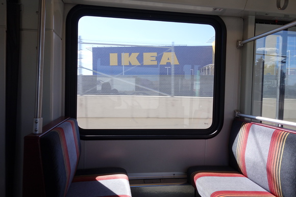 IKEA from light rail.