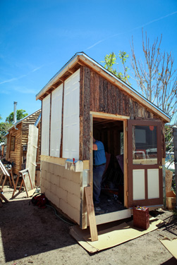 Tiny house built in part by Mesa Middle School students. 