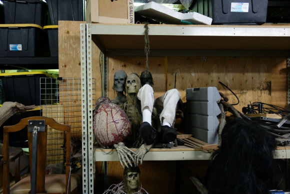 There are all sorts of macabre things in the stockroom.