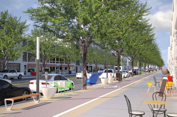 Brighton Boulevard will get more walkable in 2015.
