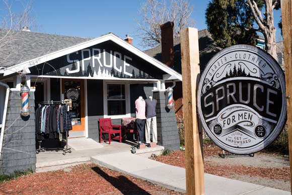 Spruce Barber and Clothier. 