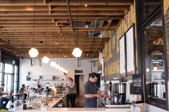 Allegro Coffee Roasters Tennyson's new 4,000-square-foot space. 