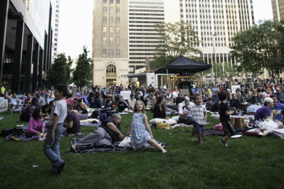 Summer movies and other events have activated downtown parks.