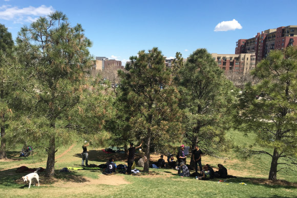 Stoner Hill in Commons Park is a gathering place for homeless youth in Denver.