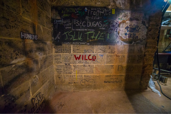 The backstage at Red Rocks is full of lore -- and graffiti.