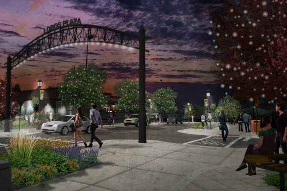 Westwood will get some much-needed gathering places in the form of plazas.