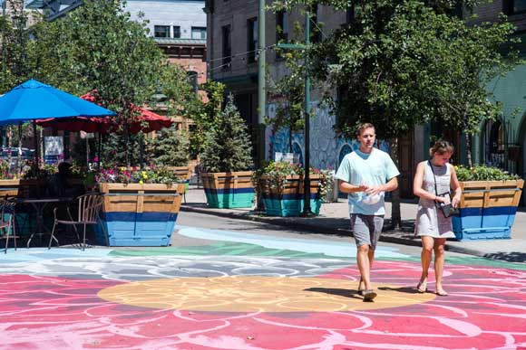 Denver is exploring how it will convert streets into a pedestrian oasis that winds through the city with The Square on 21st.
