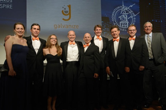 The Galvanize team at the awards dinner.