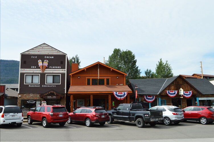 Grand Avenue is the town's main commercial strip.  Photo by Daniel Tseng.