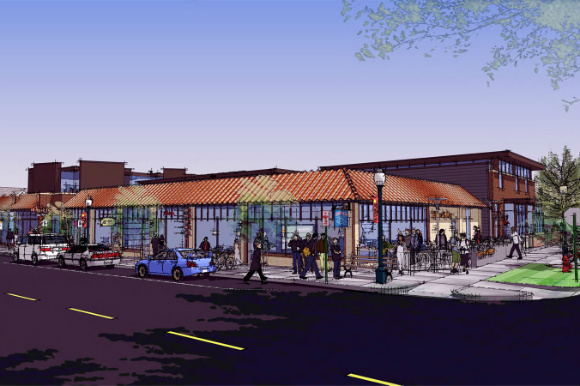 A rendering of Cobbler's Corner in Sunnyside.