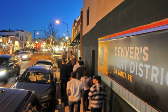 First Fridays draw big crowds to Santa Fe Drive.