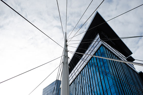 The Millennium Bridge highlights the eye-grabbing architecture in Denver. 