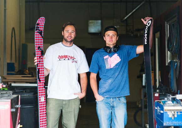 Mike McCabe and Ryan Prentice are two of the three owners of Folsom Custom Skis.