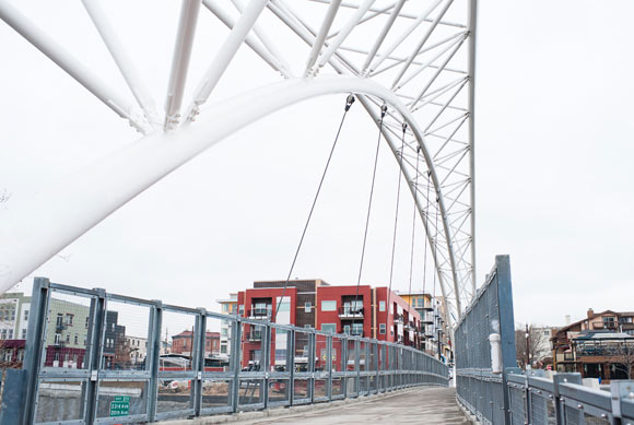 The bridge connecting downtown Denver to the Highlands.