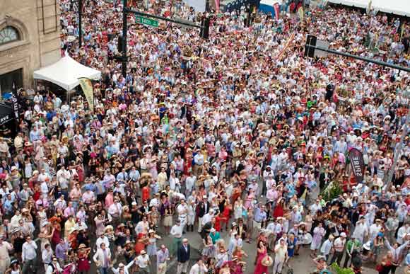 Denver Derby revelers.