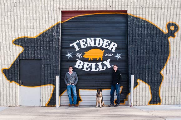 Tender Belly owners Erik, left, and Shannon Duffy.