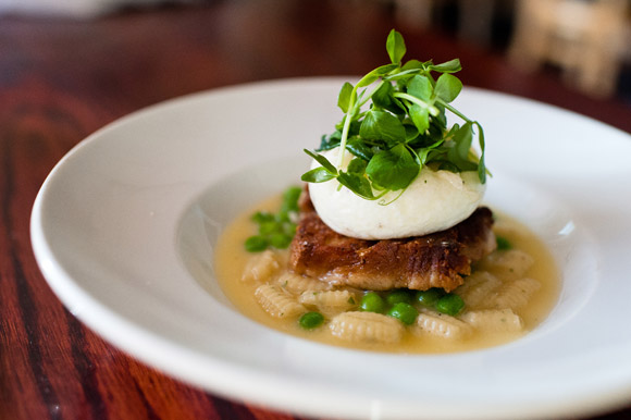 Fruition Restaurant's Pasta Carbonara, made with Tender Belly pork belly. 