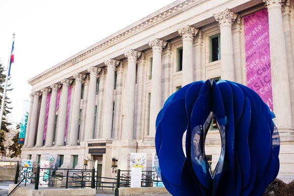 The newly restored McNichols Civic Center Building.