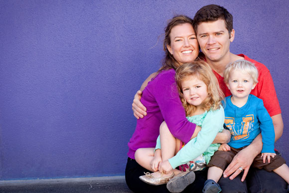 Bobby and Martha Weidmann with their chidlren.