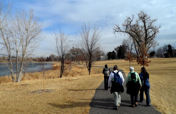 Walking the Lakeside Trail at Crown Lake on a 13-mile walkabout.