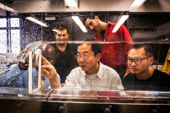 MSU Denver students study hydrodynamics.