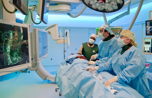  Surgeons work on techniques at CAMLS.
