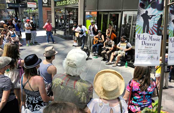 Make Music Denver is on Friday, June 21st around downtown Denver. 