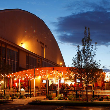 Lowry Beer Garden after renovation.