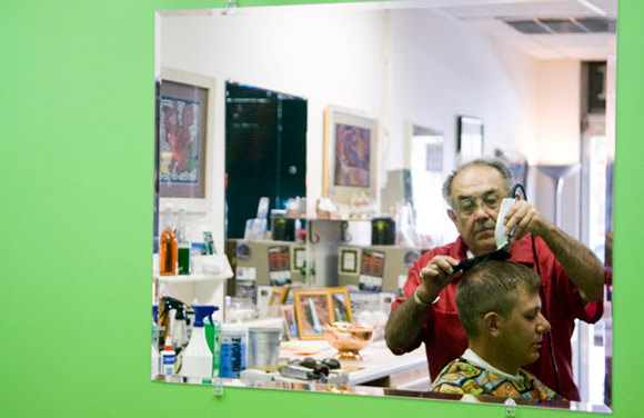 A barber shop on Colfax. 