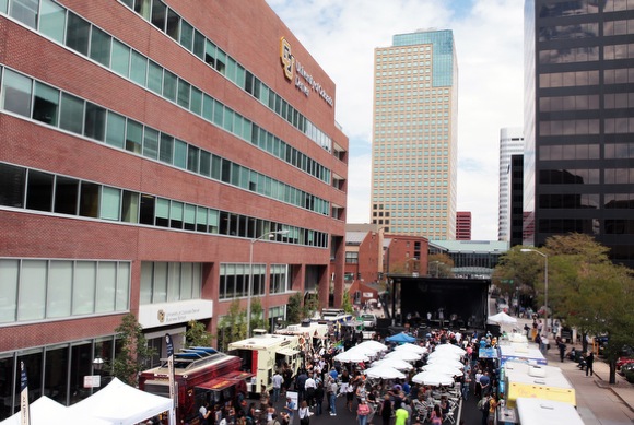 About 2,000 people are expected to attend the 2013 CU Denver Block Party.